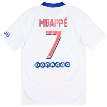 Camiseta de visitante del Paris Saint-Germain 2020-21 Mbappe #7 - 7/10 - (S)