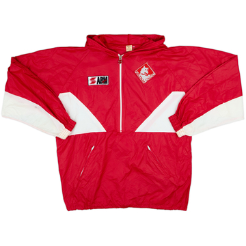 Chaqueta impermeable con capucha de media cremallera ABM del Piacenza 1991-92 - 8/10 - (L)