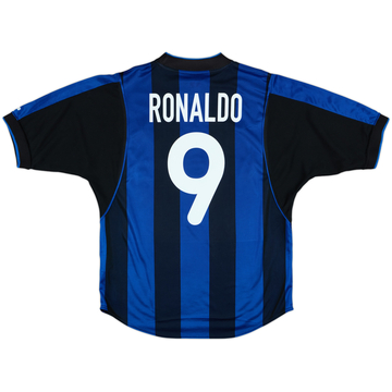 ウェア inter 1998 1999 Ronaldo 9 Ronaldo Inter Milan 1998 1999 Nike Blue Soccer Football M Home T