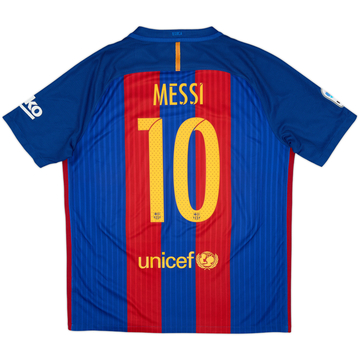 2016-17 Barcelona Home Shirt Messi #10 - 7/10 - (M)