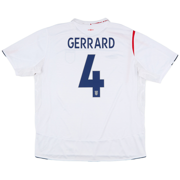 2005-07 England Home Shirt Beckham #7 - 9/10 - (3XL)