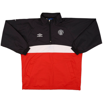 1996-97 Manchester United Umbro 1/2 Zip Drill Top - 9/10 - (XL)