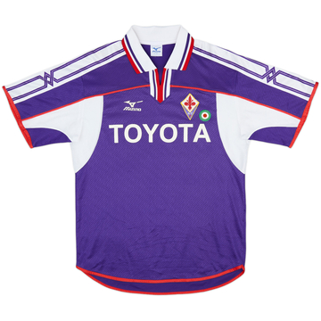 2001-02 Fiorentina Match Issue Home Shirt Di Livio #7