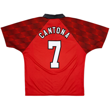 1996-98 Manchester United Home Shirt Cantona #7 - 9/10 - (XL)