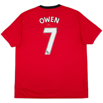 2009-10 Manchester United Home Shirt Owen #7 - 7/10 - (S)