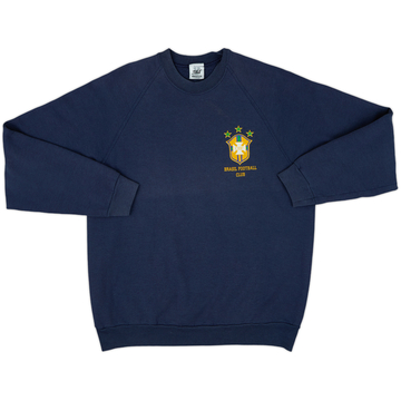 2002-04 Brazil Nike 1/4 Zip Sweat Top - 7/10 - (M)