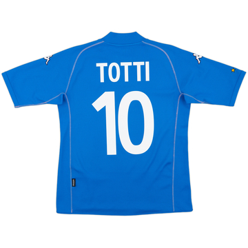 2002 Italy Basic Home Shirt Totti #10 - 9/10 - (M)