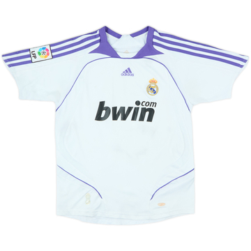 人気の贈り物が 2007-08 Real Madrid Home L/S Shirt - 5/10 - (L) ウェア