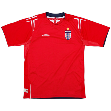 レア  Umbro イングランド代表 シャツ　アウェー Ｌ 2004 2004-06 England Away L/S Shirt - 8/10 - (XL.Boys)