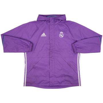 2016-17 Real Madrid adidas Hooded Chaqueta impermeable - 6/10 - (XL)