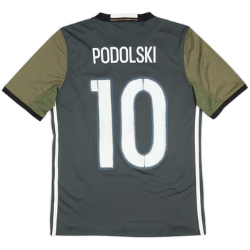 Camiseta de visitante de Alemania 2015-17 Podolski #20 - 8/10 - (XL.Niños)