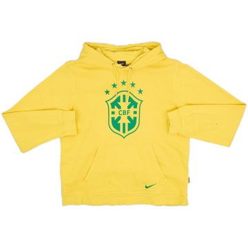 2002-04 Brazil Nike 1/4 Zip Sweat Top - 9/10 - (XXL)