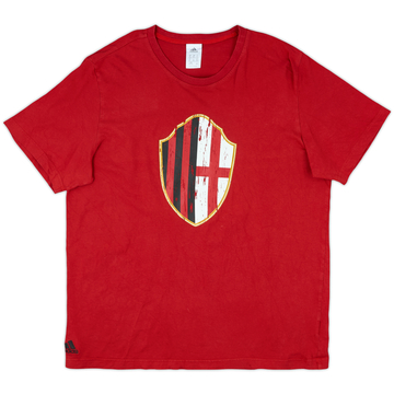 adidas AC MILAN tシャツ 2010-11 AC Milan adidas Cotton Tee - 8/10 - (M)