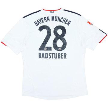 Camiseta de visitante del Bayern Munich 2010-11 Badstuber #28 - 4/10 - (XL)