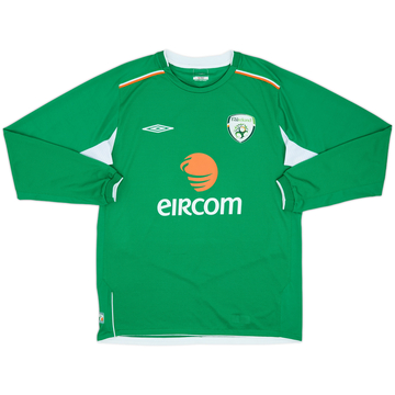 2004-06 Ireland Home L/S Shirt - 8/10 - (M)