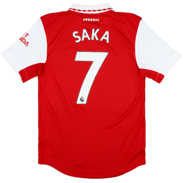 2022-23 Arsenal Authentic Home Shirt Saka #7 - 8/10 - (M)