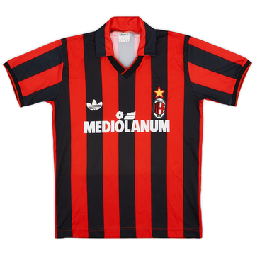 完璧 Shirt Home Milan AC 1990-91 - (M) - 7/10 ウェア