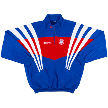 1995-96 Bayern Munich adidas 1/4 Zip Fleece Top - 9/10 - (XL)