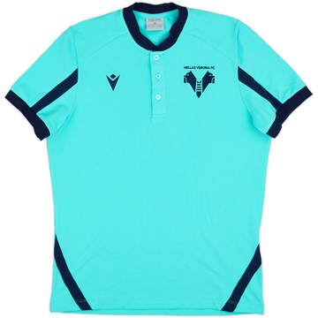 2021-22 Hellas Verona Macron Polo Shirt - 9/10 - (M)