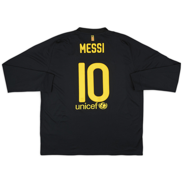 2011-12 Barcelona Away L/S Shirt Messi #10 - 8/10 - (XXL)