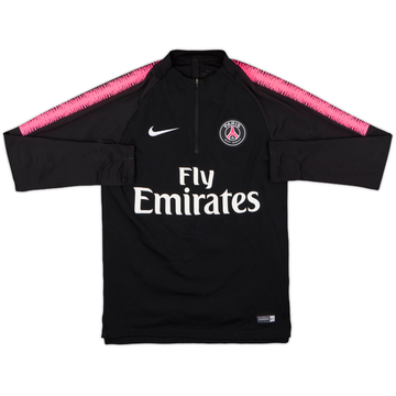 2018-19 Paris Saint-Germain Nike 1/4 Zip Sweat Top - 9/10 - (S)
