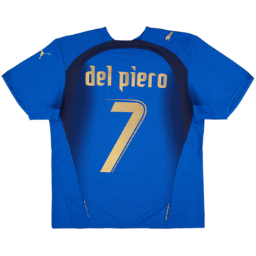 2006 Italy Home Shirt Del Piero #7 - 6/10 - (M)