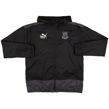 2019-20 Ballymena United Puma Staff Issue Hooded Rain Jacket TMcD - 8/10 - (L)