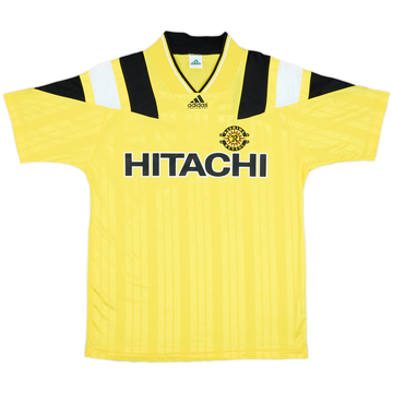 柏レイソルユニフォーム KASHIWA REYSOL HITACHI 1992 Kashiwa Reysol Home L/S Shirt #5 - 5/10 - (L)