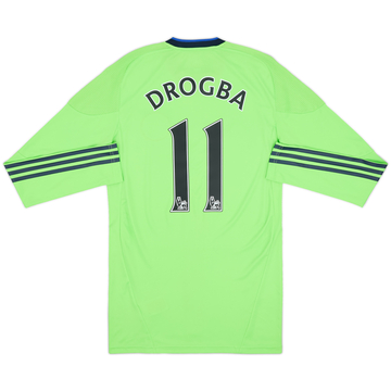 2010-11 Chelsea Player Issue TechFit Third L/S Shirt Drogba #11 - 8/10 - (M)