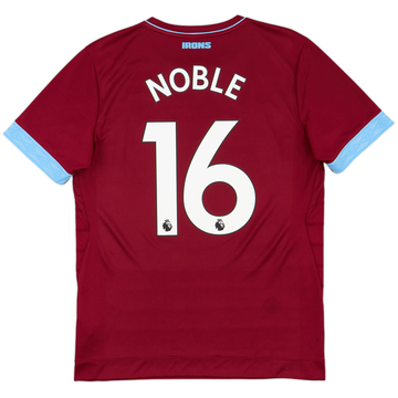 2018-19 West Ham Home Shirt Noble #16 - 9/10 - (M)