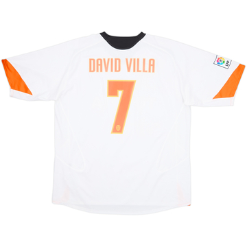 2005-06 Valencia Home Shirt David Villa #7 - 8/10 - (XXL)