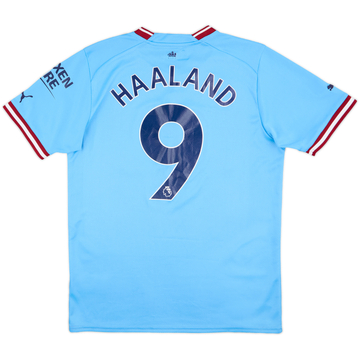 2022-23 Manchester City Home Shirt Haaland #9 - 7/10 - (M)