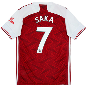 2020-21 Arsenal Home Shirt Saka #7 - 5/10 - (S)