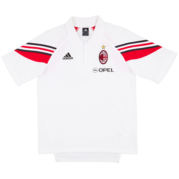 2003-04 AC Milan adidas 1/4 Zip Polo Shirt - 6/10 - (S)