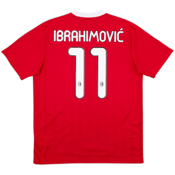 2011-12 AC Milan Home Shirt Ibrahimovic #11 - 7/10 - (S)