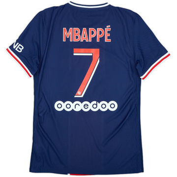 2020-21 Paris Saint-Germain Home Shirt Mbappe #7 - 7/10 - (S)
