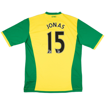 2013-14 Norwich Home Shirt Jonas #15 - 6/10 - (6XL)