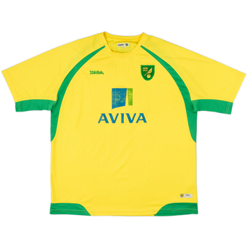 2010-11 Norwich Home Shirt - 6/10 - (XXL)