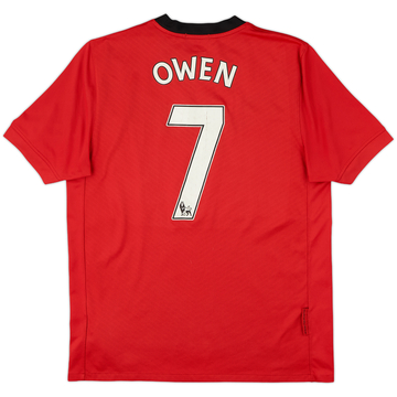 2009-10 Manchester United Home Shirt Owen #7 - 7/10 - (L.Boys)