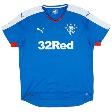 2015-16 Rangers Home Shirt - 8/10 - (XL)