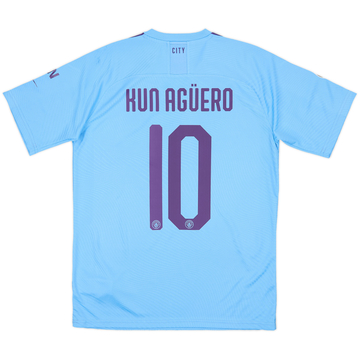 2020-21 Manchester City Home Shirt Kun Aguero #10 - 10/10 - (M)