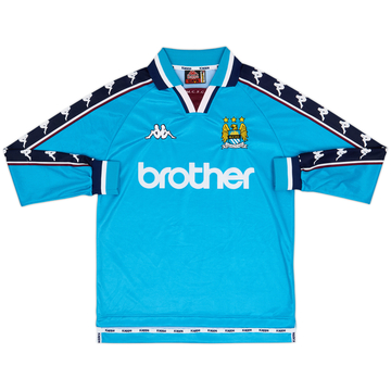 1997-99 Manchester City Home L/S Shirt - 9/10 - (XL)