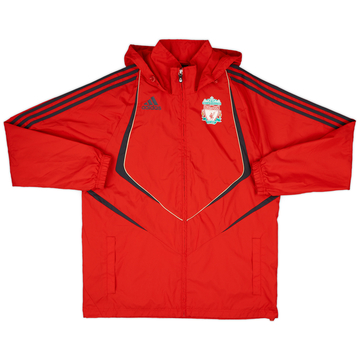 2009-10 Liverpool adidas Hooded Rain Jacket - 8/10 - (L)