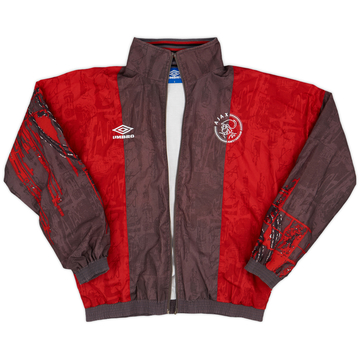1996-97 Ajax Umbro 1/2 Zip Track Jacket - 8/10 - (XL)