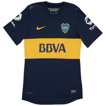 2013-14 Boca Juniors Player Issue Home Shirt - 4/10 - (L)
