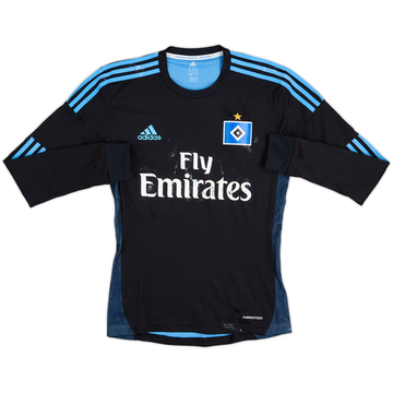 Camiseta de visitante del Hamburg 2013-14 versión jugador de manga larga - 4/10 - (S)