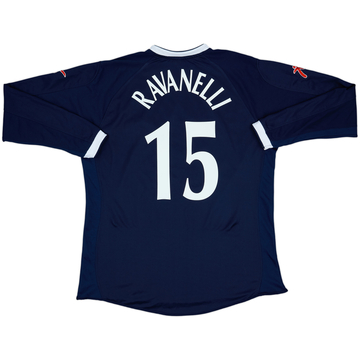 Camiseta de manga larga de la tercera equipación del Perugia 2004-05 Ravanelli #15 - 9/10 - (XXL)