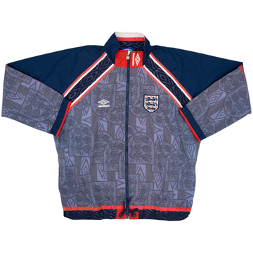 1996-98 England Umbro Track Jacket - 6/10 - (L)