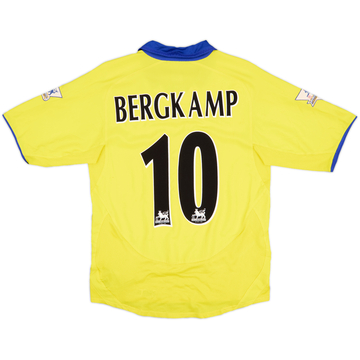 1995/96 Arsenal Away Shirt Long Sleeves Jersey Bergkamp #10