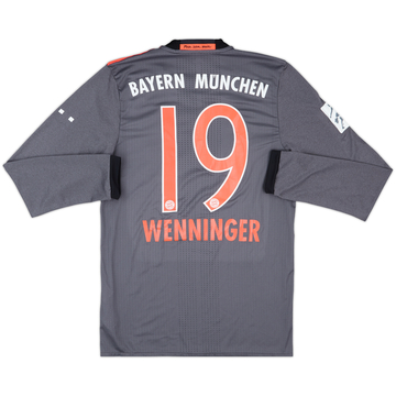 2016-17 Bayern Munich Women Match Issue Away L/S Shirt Wenninger #19